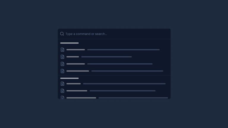 CommandPalette preview